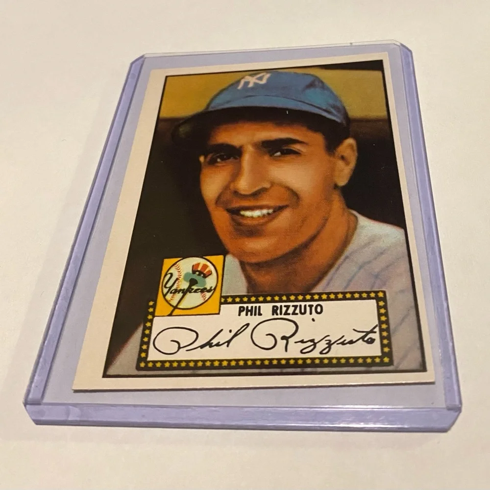 Phil Rizzuto 1983 Topps 1952 REPRINT Series Baseball Card Vintage # 11